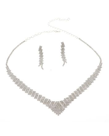Rhinestone Necklace Set 
