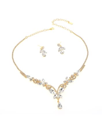 Rhinestone Necklace Set 