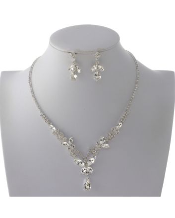 Rhinestone Necklace Set 