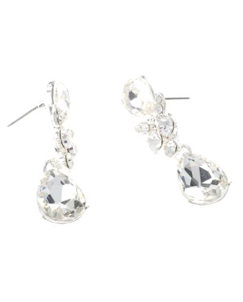 Rhinestone Drop Post Earrings