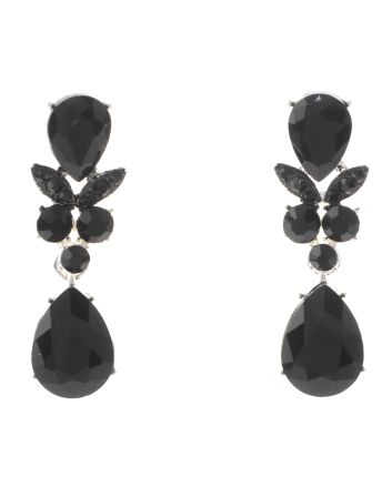 Rhinestone Drop Post Earrings