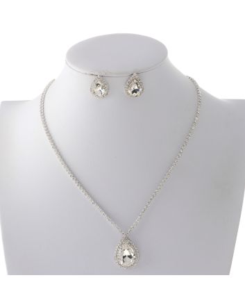 Rhinestone Necklace Set 