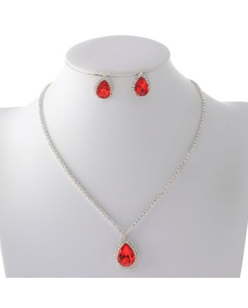 Rhinestone Necklace Set 