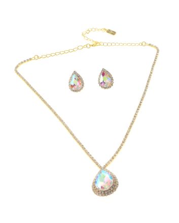 Rhinestone Necklace Set 
