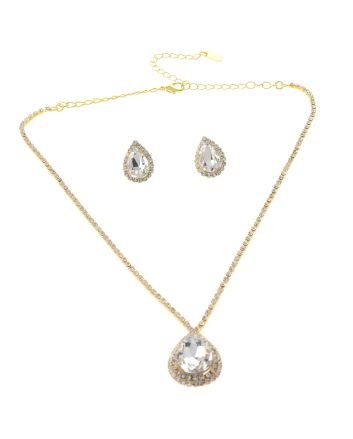 Rhinestone Necklace Set 