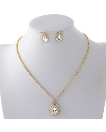 Rhinestone Necklace Set 