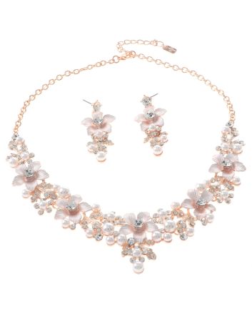 Rhinestone Necklace Set 