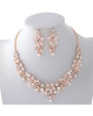 Rhinestone Necklace Set 