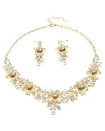 Rhinestone Necklace Set 