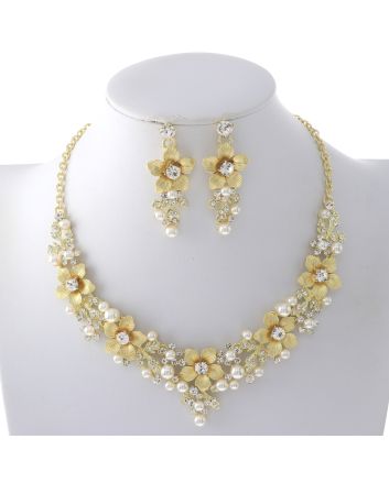 Rhinestone Necklace Set 