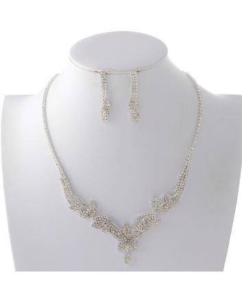 Rhinestone Necklace Set 