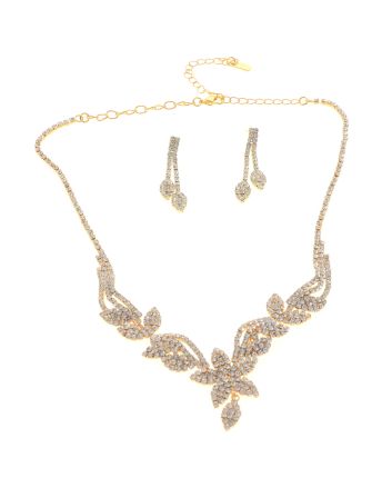 Rhinestone Necklace Set 