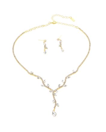Rhinestone Necklace Set 