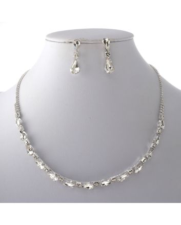 Rhinestone Necklace Set 