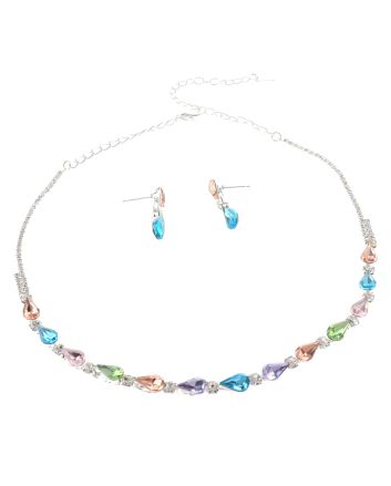 Rhinestone Necklace Set 