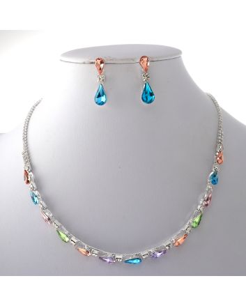 Rhinestone Necklace Set 