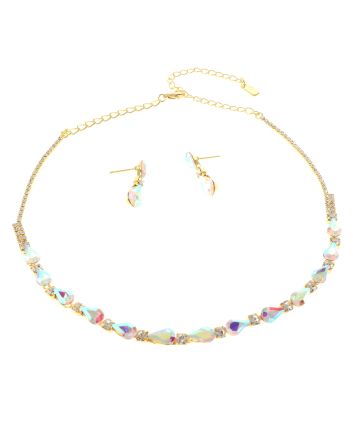 Rhinestone Necklace Set 