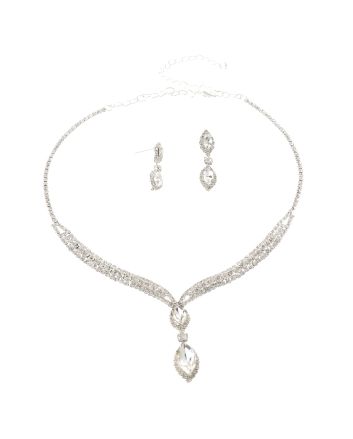 Rhinestone Necklace Set 