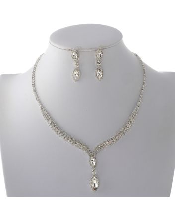 Rhinestone Necklace Set 