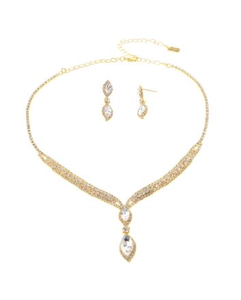 Rhinestone Necklace Set 