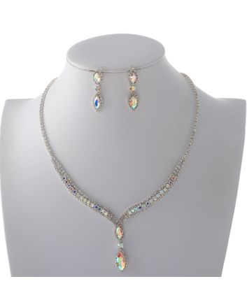 Rhinestone Necklace Set 