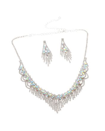 Rhinestone Necklace Set 