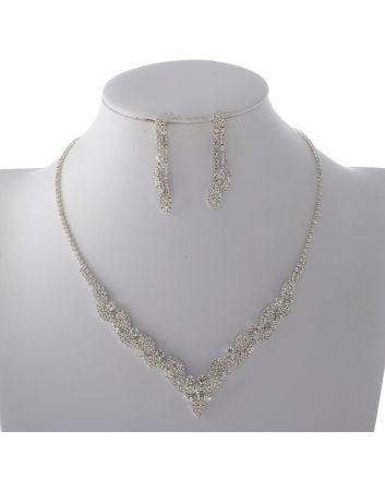 Rhinestone Necklace Set 