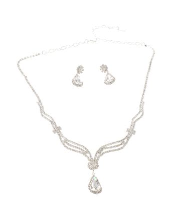 Rhinestone Necklace Set 