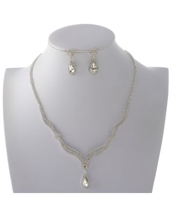 Rhinestone Necklace Set 