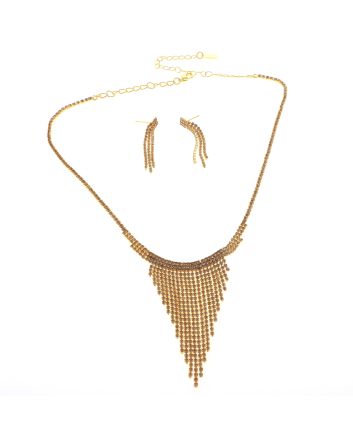 Rhinestone Necklace Set 