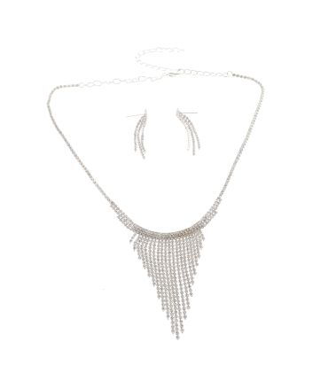 Rhinestone Necklace Set 