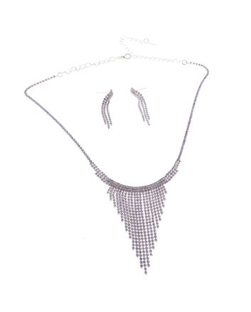 Rhinestone Necklace Set 