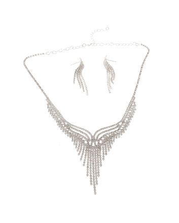 Rhinestone Necklace Set 