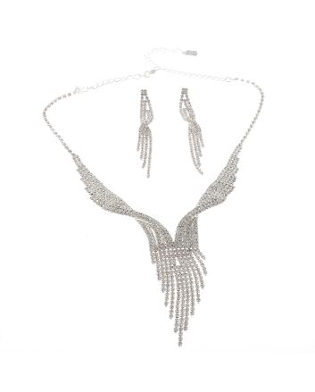 Rhinestone Necklace Set 