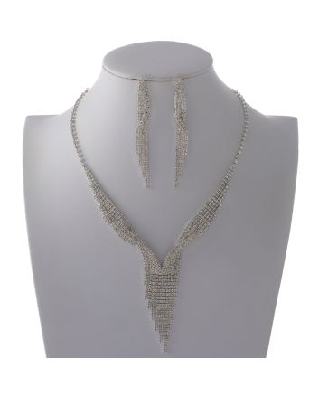 Rhinestone Necklace Set 