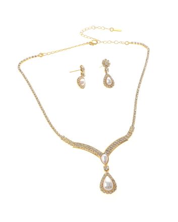 Rhinestone Necklace Set 