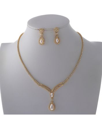 Rhinestone Necklace Set 