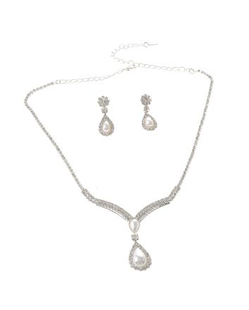 Rhinestone Necklace Set 