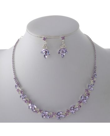 Rhinestone Necklace Set 