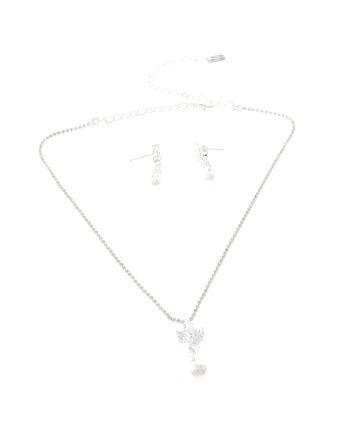 Rhinestone Necklace Set 