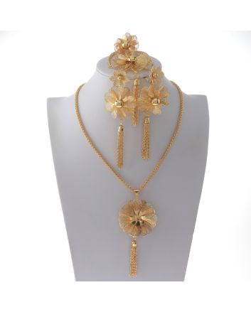Gold Plated Necklace Set