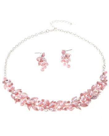 Rhinestone Necklace Set 