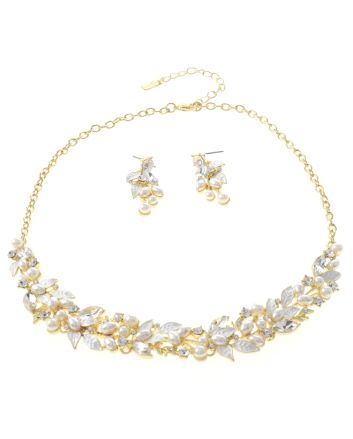 Rhinestone Necklace Set 