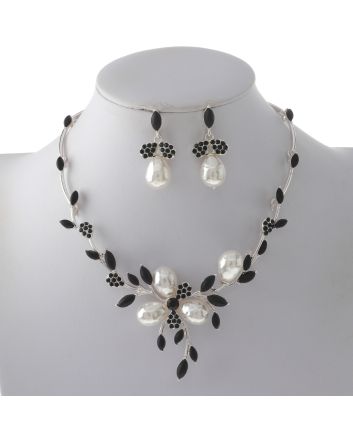 Rhinestone Necklace Set 