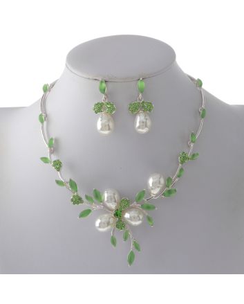 Rhinestone Necklace Set 
