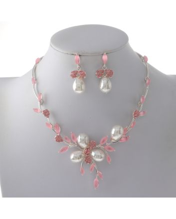 Rhinestone Necklace Set 