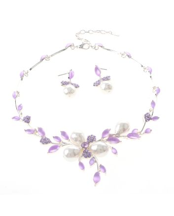 Rhinestone Necklace Set 