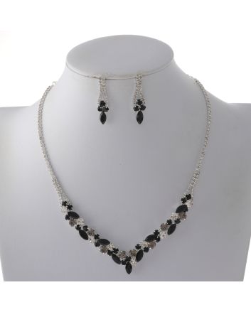 Rhinestone Necklace Set 
