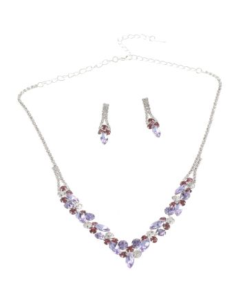 Rhinestone Necklace Set 