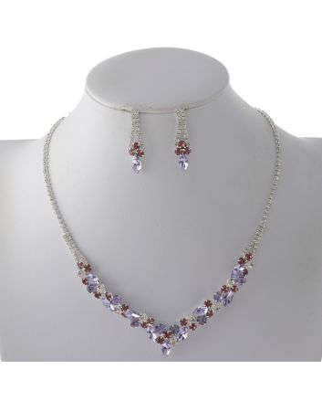 Rhinestone Necklace Set 